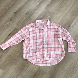 Old Navy Plaid Flannel Boyfriend Shirt